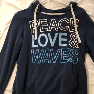 aeropostale peace love and waves hoodie